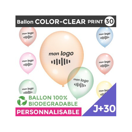 Ballon COLOR-CLEAR30-PRINT J+30