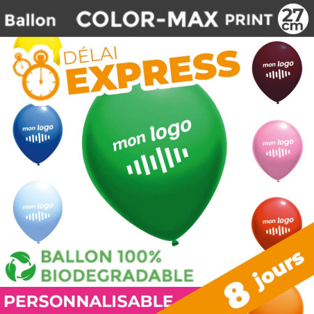 Ballon Personnalisé COLOR-MAX print 27cm | Express | 6 Jours
