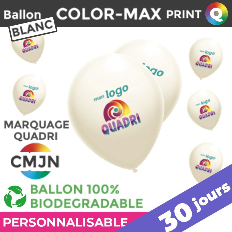 Ballon COLOR-MAX print CMJN 30 jours