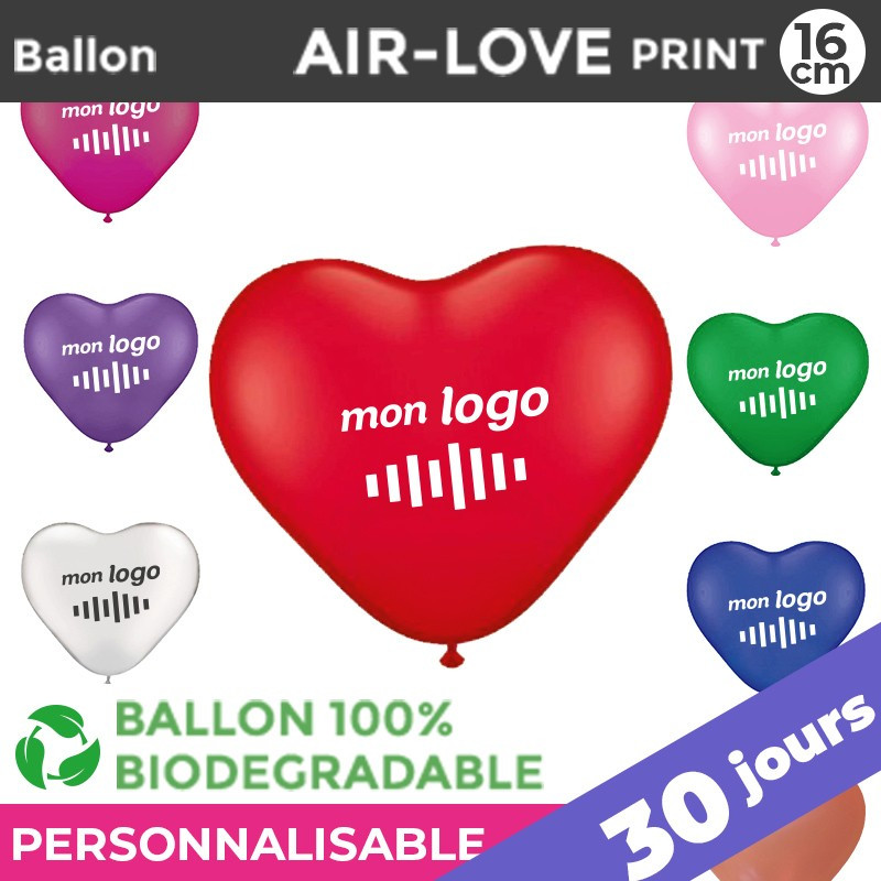 Ballon AIR-LOVE print 16cm | 30 Jours