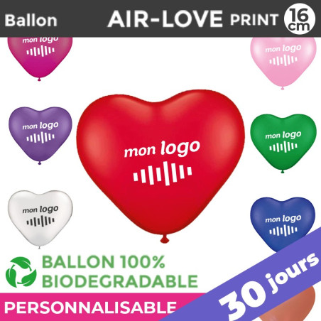 Ballon AIR-LOVE print 16cm | 30 Jours