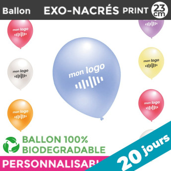Ballons EXO-NACRES print 23cm | 20 Jours