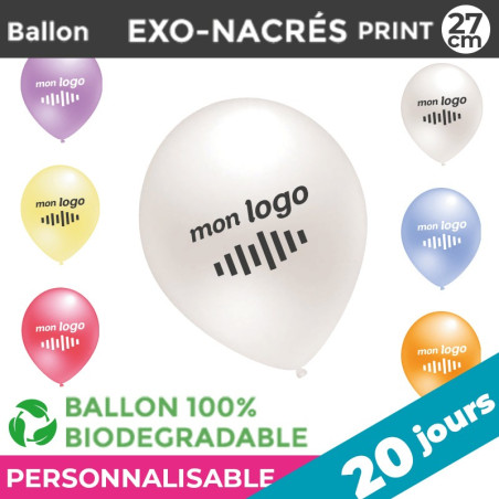 Ballons EXO-NACRES print 27cm | 20 Jours