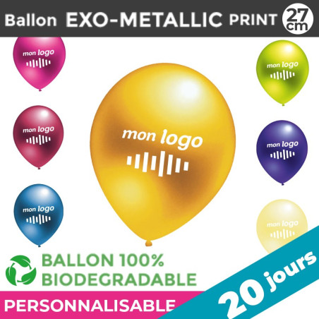 Ballon EXO-METALLIC print 27cm | 20 Jours