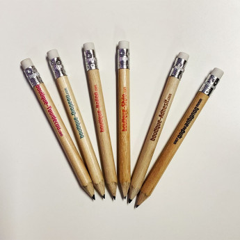 Mini crayon papier avec embout gomme