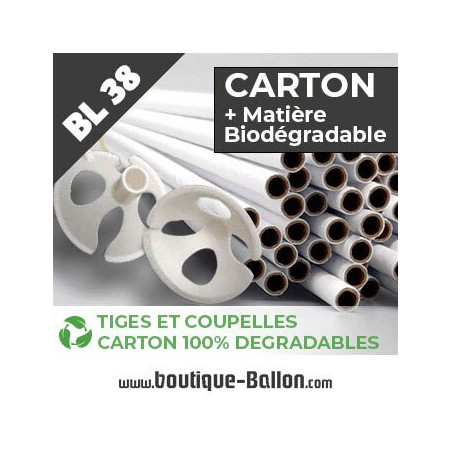 BL38 Tige Ballon PaperStick Recyclé et Coupole recyclée