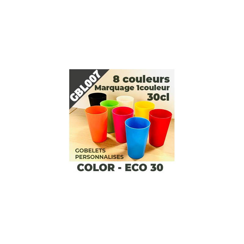 Gobelet COLOR ECO 30 - 1 couleur