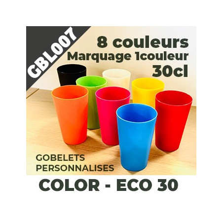Gobelet COLOR ECO 30 - 1 couleur