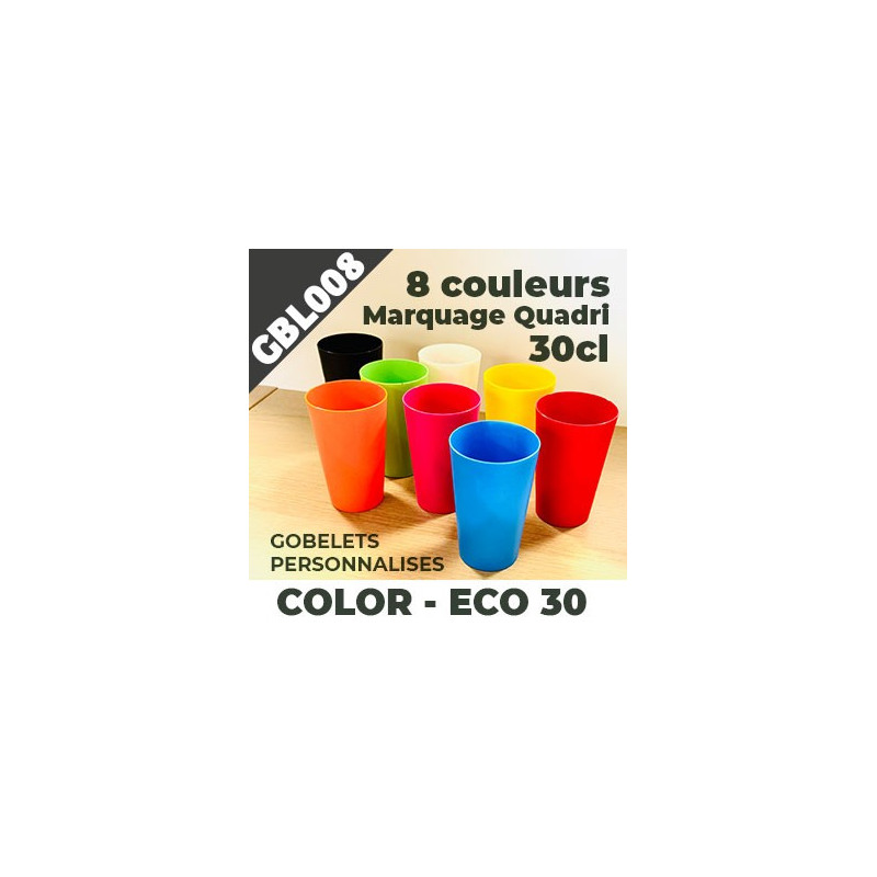 Gobelet COLOR ECO 30 - QUADRI