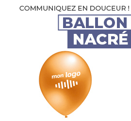 Ballon personnalisé nacré